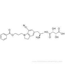 5-[(2R)-2-Aminopropyl]-1-[3-(benzoyloxy)propyl]-2,3-dihydro-1H-indole-7-carbonitrile (2R,3R)-2,3-dihydroxybutanedioate CAS 239463-85-5